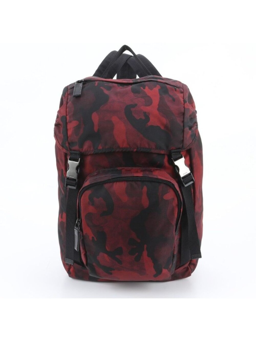 Prada Tessuto Nylon Camouflage Triangle Logo Backpack